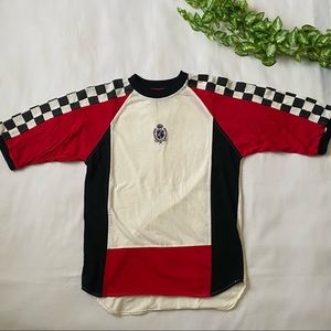 Checkered Color Block Tshirt